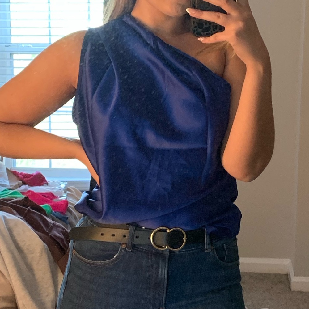 Reversible One Shoulder Top - Picture 2 of 3